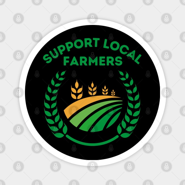 Support Local Farmers Magnet by MtWoodson